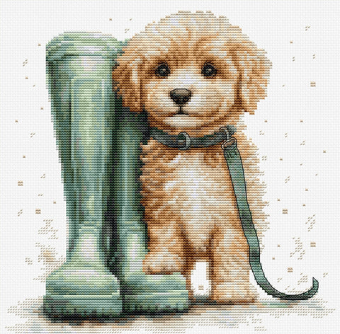 Luca‑S siuvinėjimo komplektas kryželiu „Pasivaikščiojimas“, 21×20 cm - kaSiulai.lt