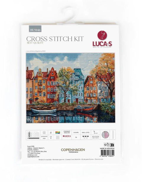 Luca‑S skaičiuoto kryžiuko komplektas „Kopenhaga“, 30×24 cm - kaSiulai.lt