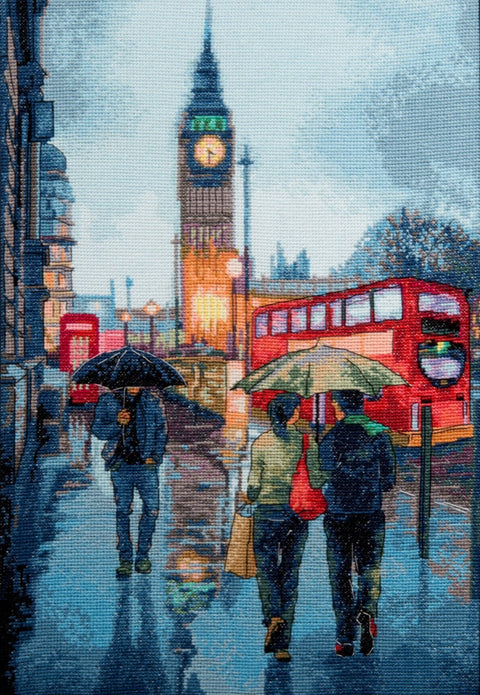 Charivna Mit kryželių rinkinys „Kelias namo“ — Aida 14, 43 spalvų, 27×38,5 cm