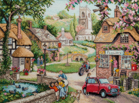 Charivna Mit kryželių rinkinys „Vienas rytas“ — Aida 16, 47 spalvų, 34,5×25,5 cm