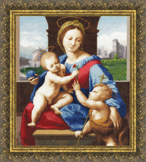 Madonna Alodobrandini S/MK032 — Golden Fleece siuvinėjimo komplektas (47.4×41.6 cm) - kaSiulai.lt