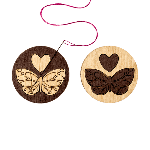 Wonderland Crafts dvipusis magnetinis adatos laikiklis siuvinėjimui su neodimio magnetais (3,5×3,5 cm)