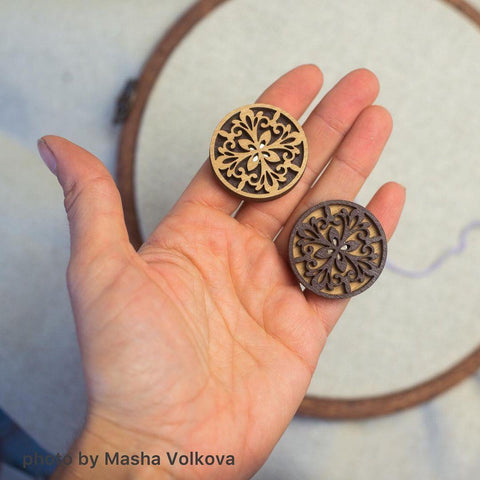 3,5 cm dvipusis neodimio adatų laikiklis siuvinėjimui