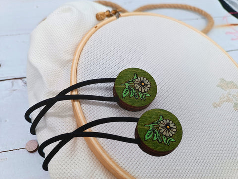 Magnetiniai laikikliai „Gėlės“, 2 vnt. (KF040/2G) - kaSiulai.lt