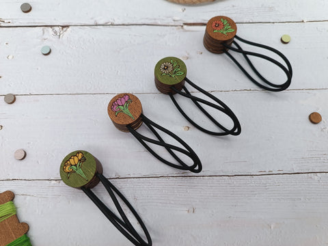 Magnetiniai laikikliai „Gėlės“, 2 vnt. (KF040/2G) - kaSiulai.lt