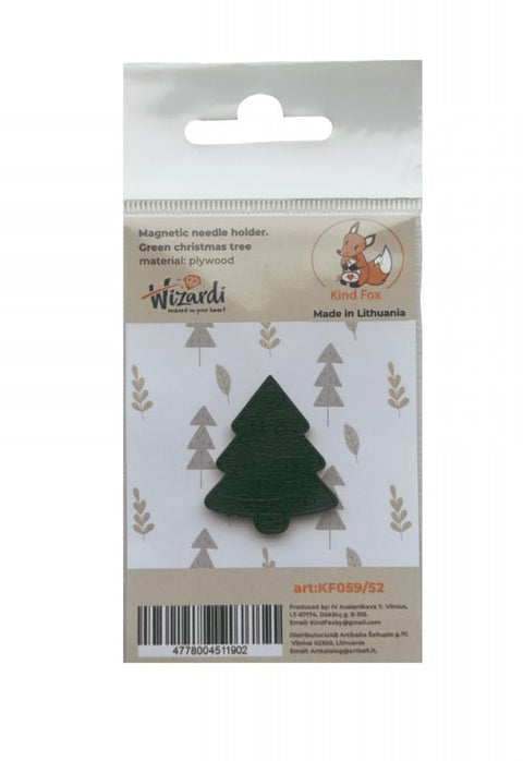 Magnetinis adatų laikiklis „Žalia kalėdinė eglutė“ KF059/52 - kaSiulai.lt