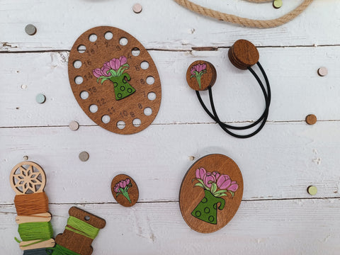 Magnetinis laikiklis adatoms „Gėlės“ KF059/204P - kaSiulai.lt