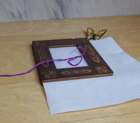 Magnetinis siuvinėjimo lankelis 13×15 cm, 6 mm – tvirtas ir patogus rankdarbiams - kaSiulai.lt