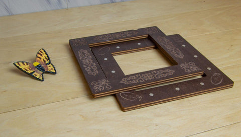 Magnetinis siuvinėjimo rėmelis 15×15 cm, 6 mm — smulkiems rankdarbiams - kaSiulai.lt