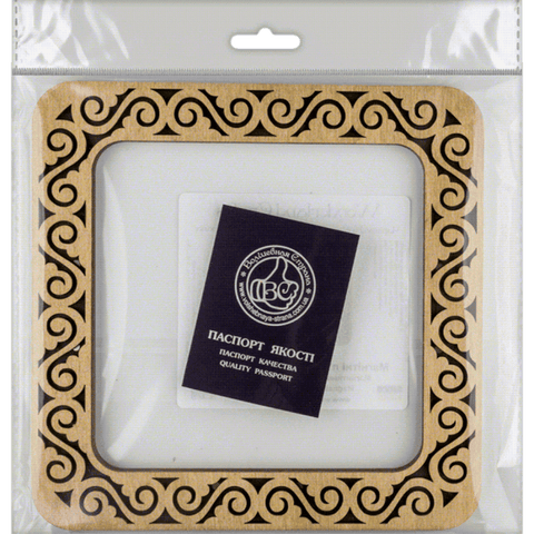 Medinis magnetinis lankelis siuvinėjimui 14×14 cm — skirtas plokštiems paviršiams