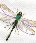 Mažas kryželių rinkinys „Libelė“ (Aida 14) 8×6 cm — 9 spalvų - kaSiulai.lt