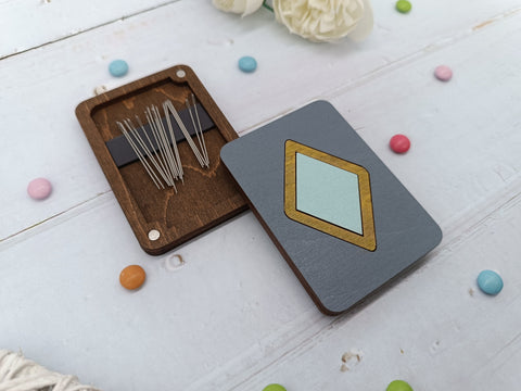 Medinė adatinė dėžutė Turkio rombas KF056/107 - kaSiulai.lt