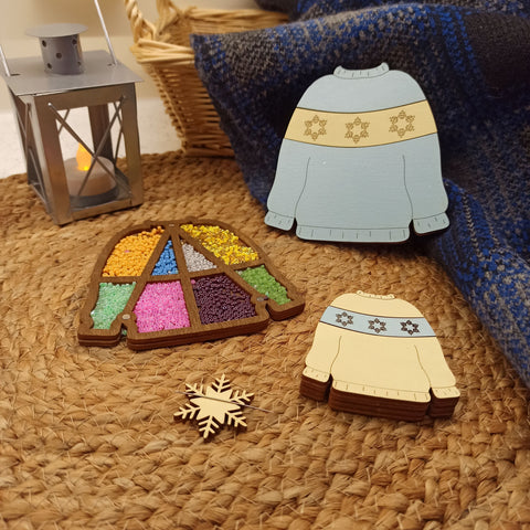 Medinė adatų dėžutė „Geltonas megztinis“ KF056/80 - kaSiulai.lt