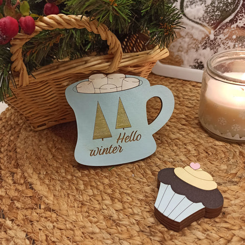 Medinė adatų dėžutė „Šokoladinis keksiukas“ KF056/92 - kaSiulai.lt