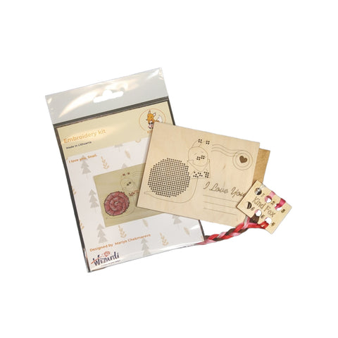 Medinė atvirutė „Myliu tave. Sraigė“ su kryželiu KF022/133 - kaSiulai.lt