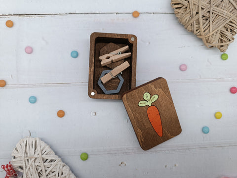 Medinė dėžutė Carrot KF057/32 - kaSiulai.lt