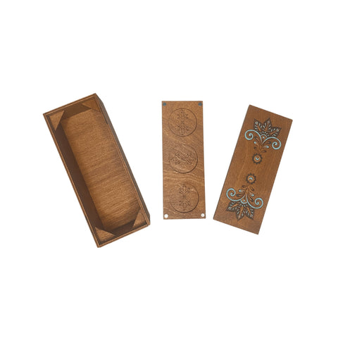 Medinė dėžutė siuvinėjimo priemonėms KF057/2 - kaSiulai.lt