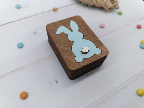 Medinė dėžutė su triušeliu KF057/31 - kaSiulai.lt