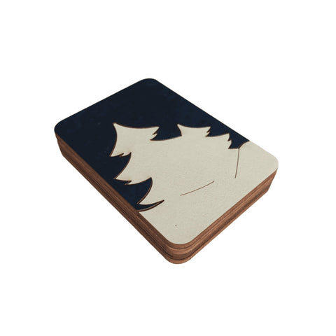 Medinė siuvimo adatų dėžutė „Žiemos miškas“ KF056/72 - kaSiulai.lt