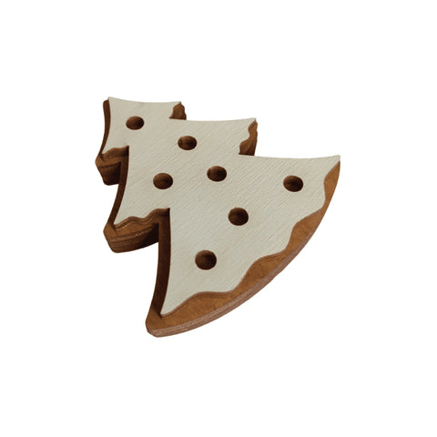 Medinis adatų dėklas „Kalėdų sausainių eglutė“ KF056/79 - kaSiulai.lt