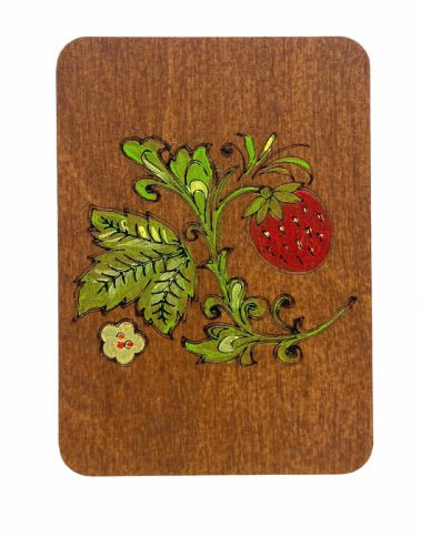 Medinis adatų dėklas „Polisander“ — rankų darbo tapyba, KF056/6 - kaSiulai.lt