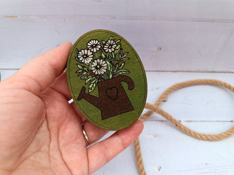 Medinis adatų dėklas su gėlėmis KF056/121G - kaSiulai.lt