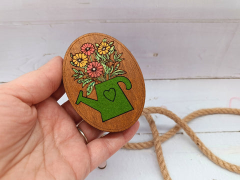 Medinis adatų laikiklis „Gėlės“ KF056/121P - kaSiulai.lt