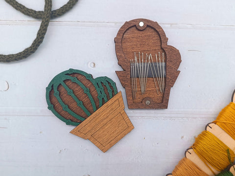 Medinis dėklas adatoms „Kaktusas“ KF056/114 - kaSiulai.lt