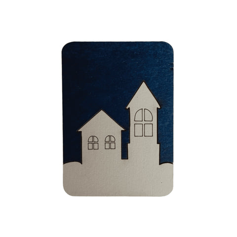 Medinis dėklas adatoms „Žiemos namai“ KF056/71 - kaSiulai.lt