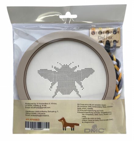 Medinis dekoro rėmelis „Bitė“ su pagrindu KF058/2 - kaSiulai.lt