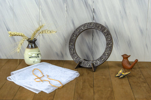 Medinis magnetinis siuvinėjimo lankelis 18 cm — wenge (premium) - kaSiulai.lt