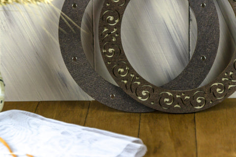 Medinis magnetinis siuvinėjimo lankelis 18 cm — wenge (premium) - kaSiulai.lt