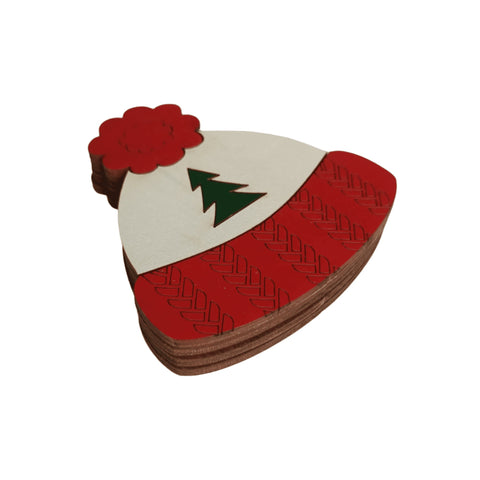 Medinis siuvimo adatų laikiklis „Kalėdinė kepurė“ KF056/85 - kaSiulai.lt