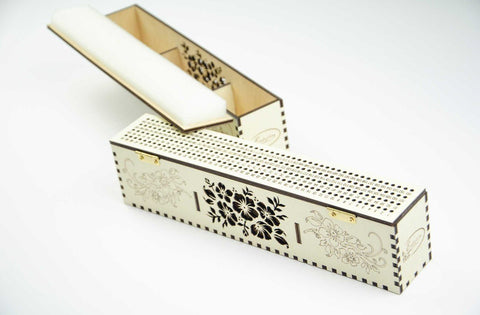 Medinis siuvinėjimo adatų organizatorius, 200 skylių, dramblio kaulo - kaSiulai.lt