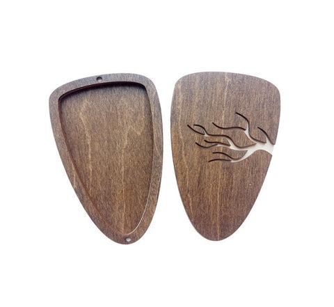 Medžio motyvo žirklių dėklas KF058/53 - kaSiulai.lt