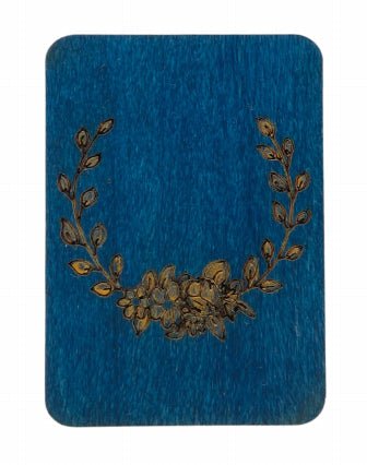 Mėlynas medinis adatų dėklas KF056/1 - kaSiulai.lt