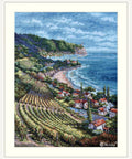 Merejka kryželiu siuvinėjimo komplektas „Pajūrio vaizdas“, 33,5×25 cm - kaSiulai.lt