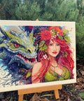 Merejka Pure Flame — siuvinėjimo komplektas 38×26 cm, šilti ugnies atspalviai - kaSiulai.lt
