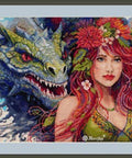 Merejka Pure Flame — siuvinėjimo komplektas 38×26 cm, šilti ugnies atspalviai - kaSiulai.lt