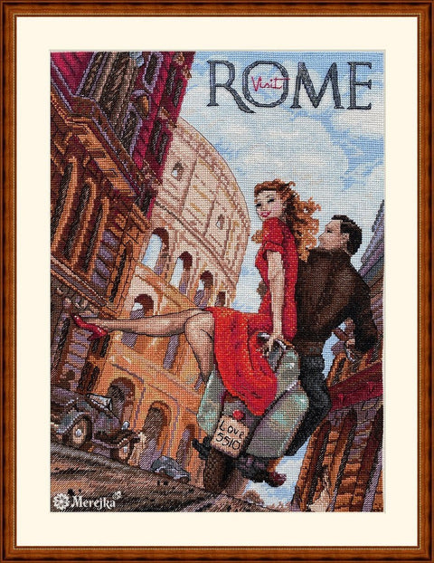 Merejka Roma — siuvinėjimas kryželiu, Aida 16 Zweigart, 30 DMC, 33×24,5 cm - kaSiulai.lt
