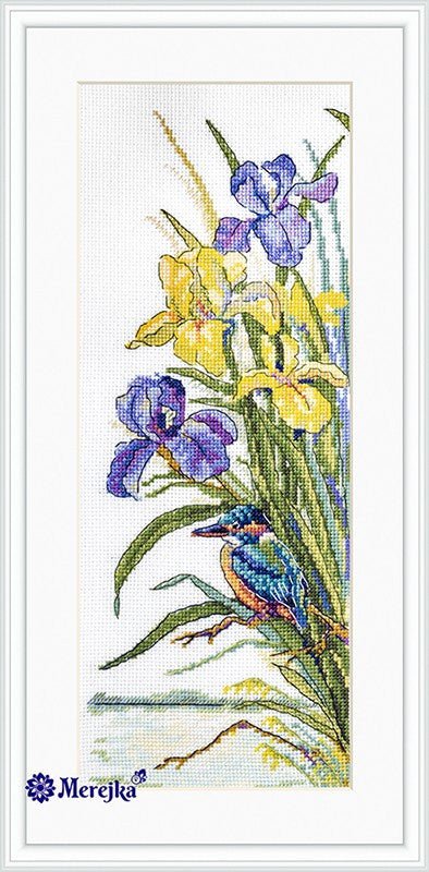 Merejka siuvinėjimo komplektas „Tulžys“ — Aida 16, DMC 29 spalvų, 12×29 cm - kaSiulai.lt