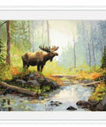 Merejka siuvinėjimo rinkinys „Miško rytas“ — kryžminis siuvinėjimas, 29×52 cm - kaSiulai.lt