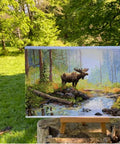 Merejka siuvinėjimo rinkinys „Miško rytas“ — kryžminis siuvinėjimas, 29×52 cm - kaSiulai.lt
