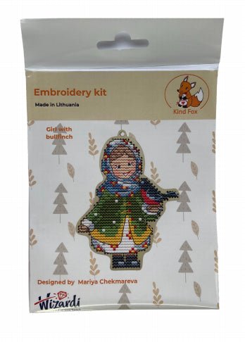 Mergaitė kartu su sniegena KF022/72 - kaSiulai.lt