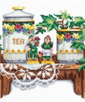 Midday Tea SANP - 38 — siuvinėjimo komplektas iš Andriana (22×18 cm, 33 spalvos) - kaSiulai.lt