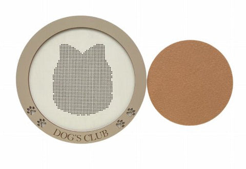 Mielas šuniukas ant medinio pagrindo su rėmeliu KF058/7 - kaSiulai.lt