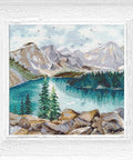 Moraine ežeras — siuvinėjimo komplektas kryželiu 20×20 cm, Zweigart 16 ct, mėgėjams - kaSiulai.lt