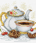 Morning Tea SM - 092 — siuvinėjimo komplektas (Aida 15×18 cm) - kaSiulai.lt