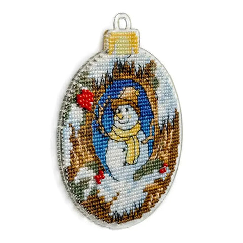 Wonderland Crafts kryželių rinkinys ant perforuoto plastiko — Kalėdinė eglutės dekoracija