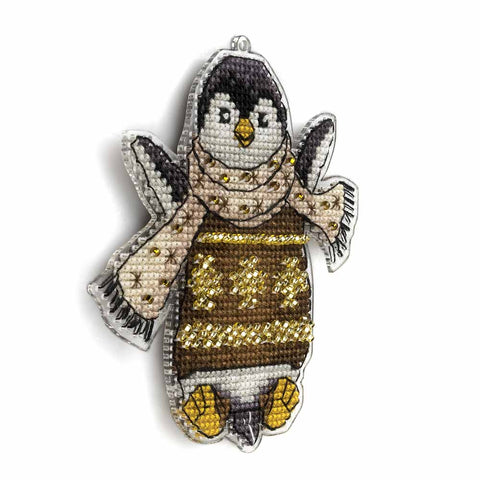 Wonderland Crafts perforuotas plastikinis kryželių rinkinys – kalėdinis eglutės pakabukas (9,5×10 cm, 11 spalvų)